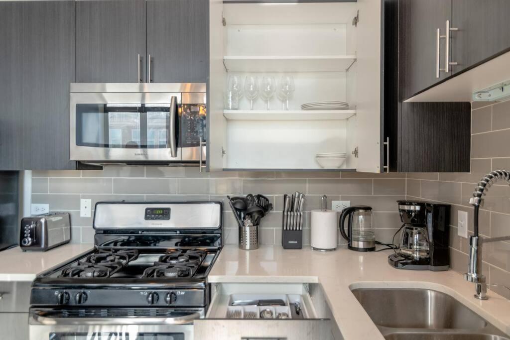 Spacious 2Br Vacation Rental With City View, Optional Parking And Gym Near Mccormick Place & Downtown Chicago Attractions エクステリア 写真